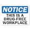 Signmission OSHA Notice Decal, Drug-Free, 5in X 3.5in Decal, 3.5" W, 5" L, Landscape, Drug-Free OS-NS-D-35-L-19535 - alternate 1